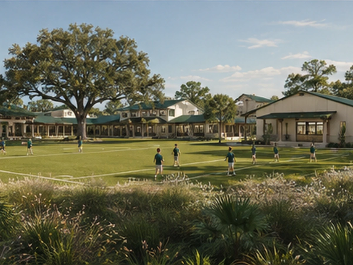 Concept rendering, playing field