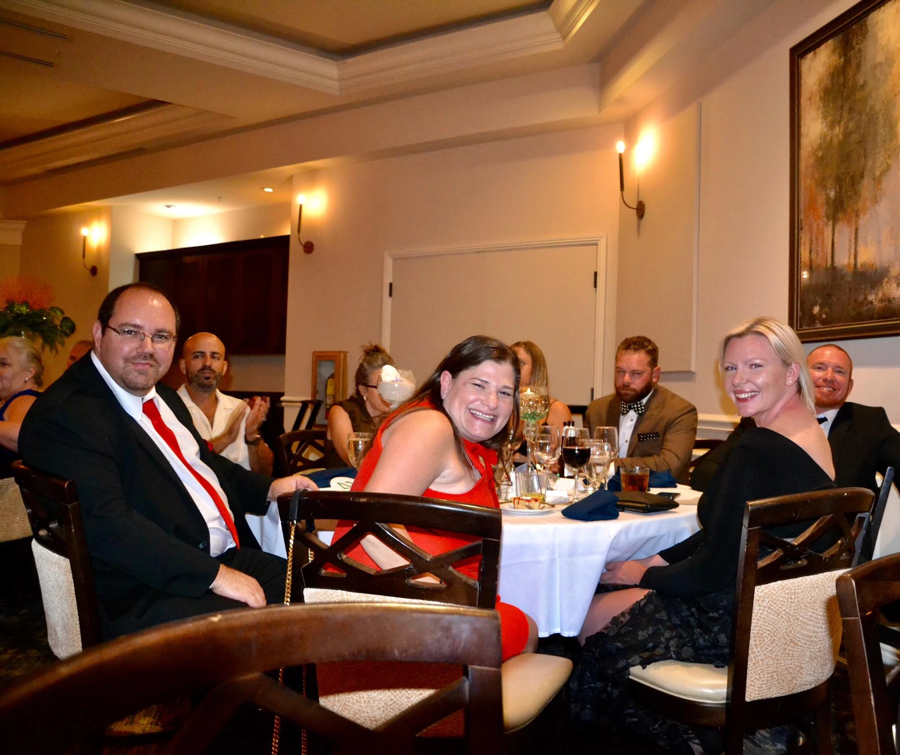 Guests at a table during the Derby Royale spring gala